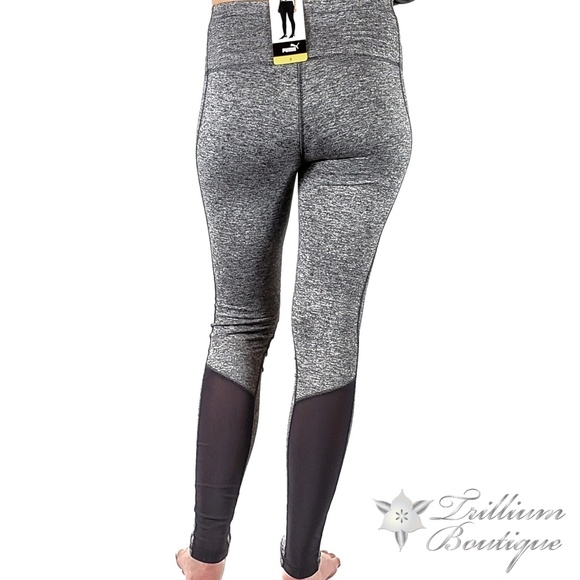 Puma Womens Moto Tight Dark Gray Heather - Picture 6 of 9